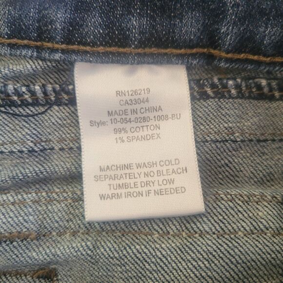 Tin Haul Wide Leg Jeans Women's 28 L Blue Denim Distressed Embellished Western - Picture 12 of 14